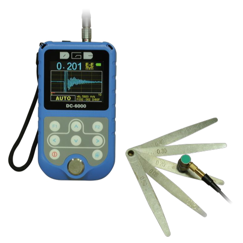 超精密薄物用超音波厚さ計 DC-6000 波形表示付