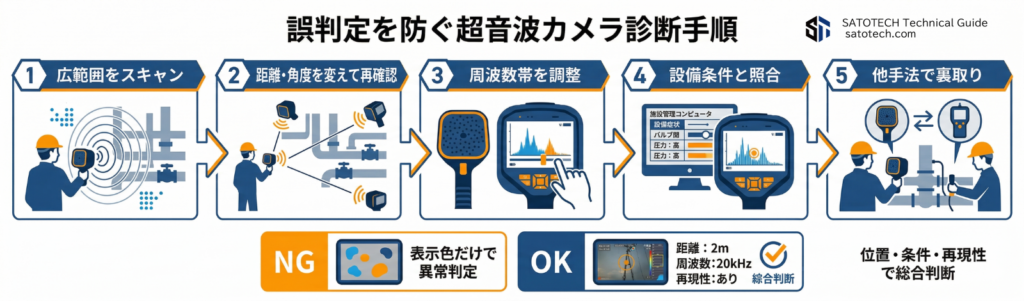 誤判定を防ぐ診断手順