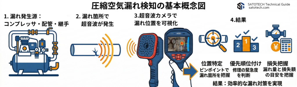 圧縮空気漏れの基本原理