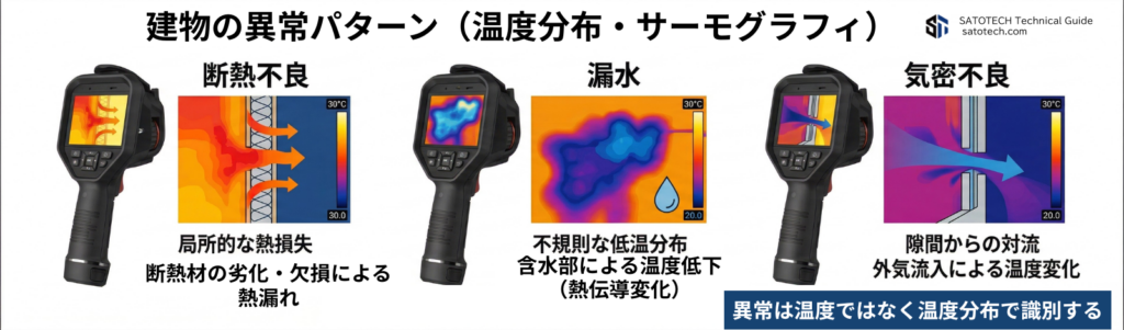 異常は温度ではなく温度分布で識別する