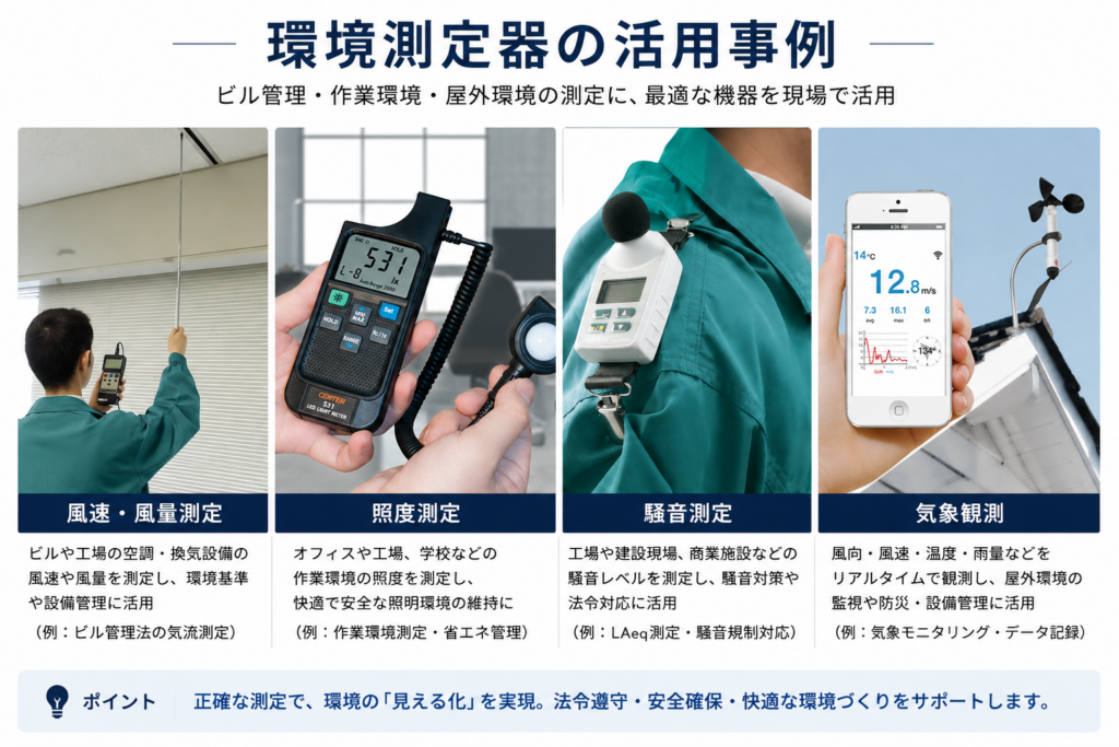 環境測定器の活用事例