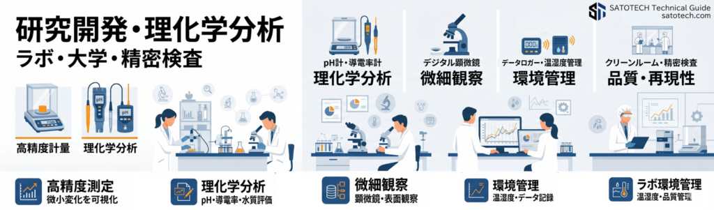 研究開発・理化学分析(ラボ・大学・精密検査)
