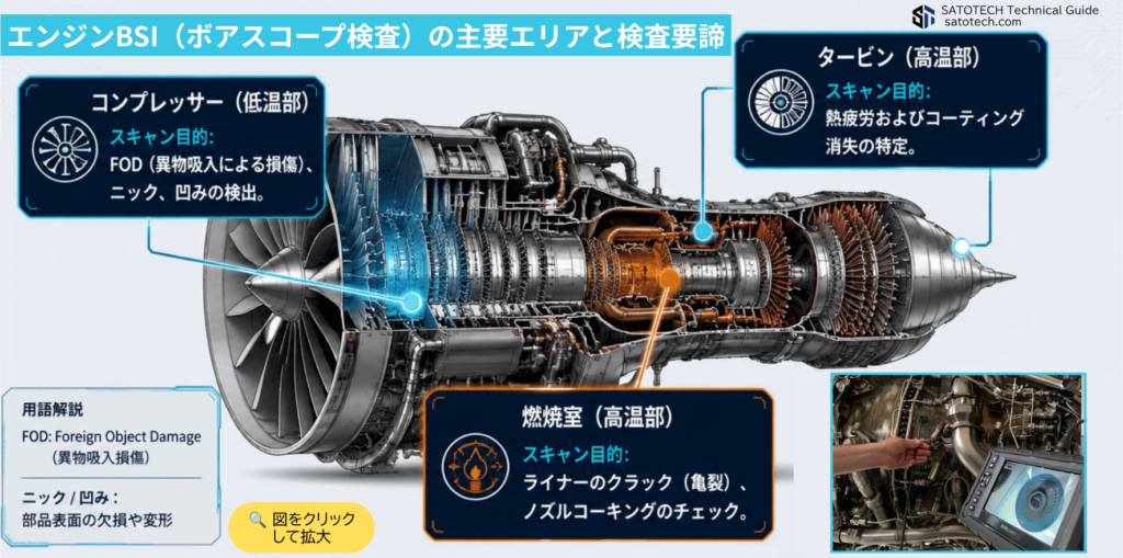 航空機製造/航空機整備のボアスコープ検査にX3000,X2000のMitcorp製工業用内視鏡