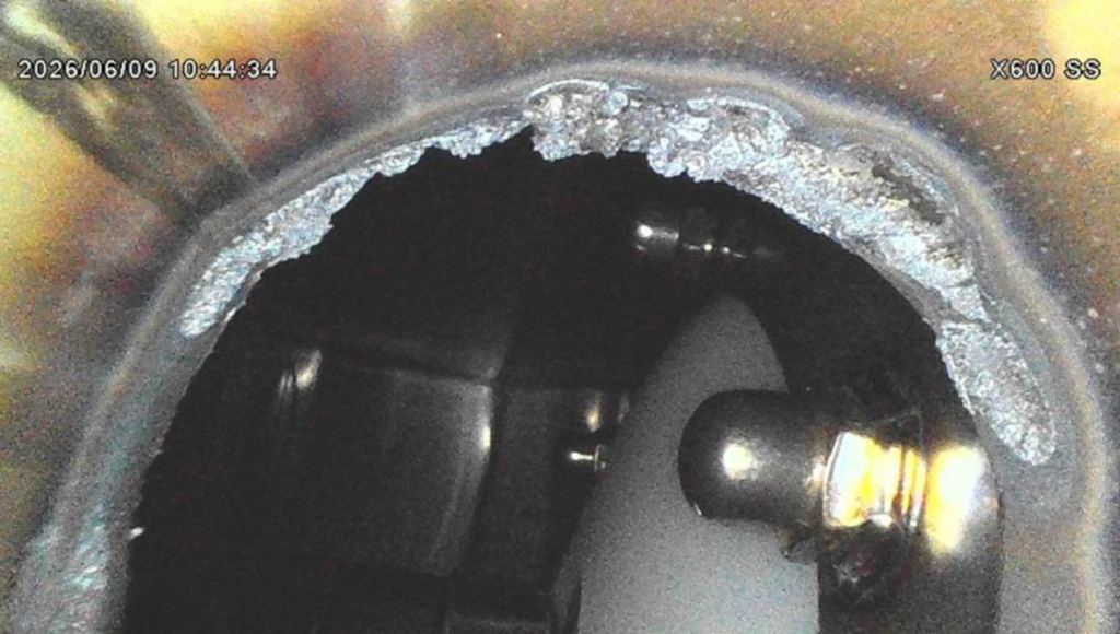 熱交換器配管の定期的な予防保全