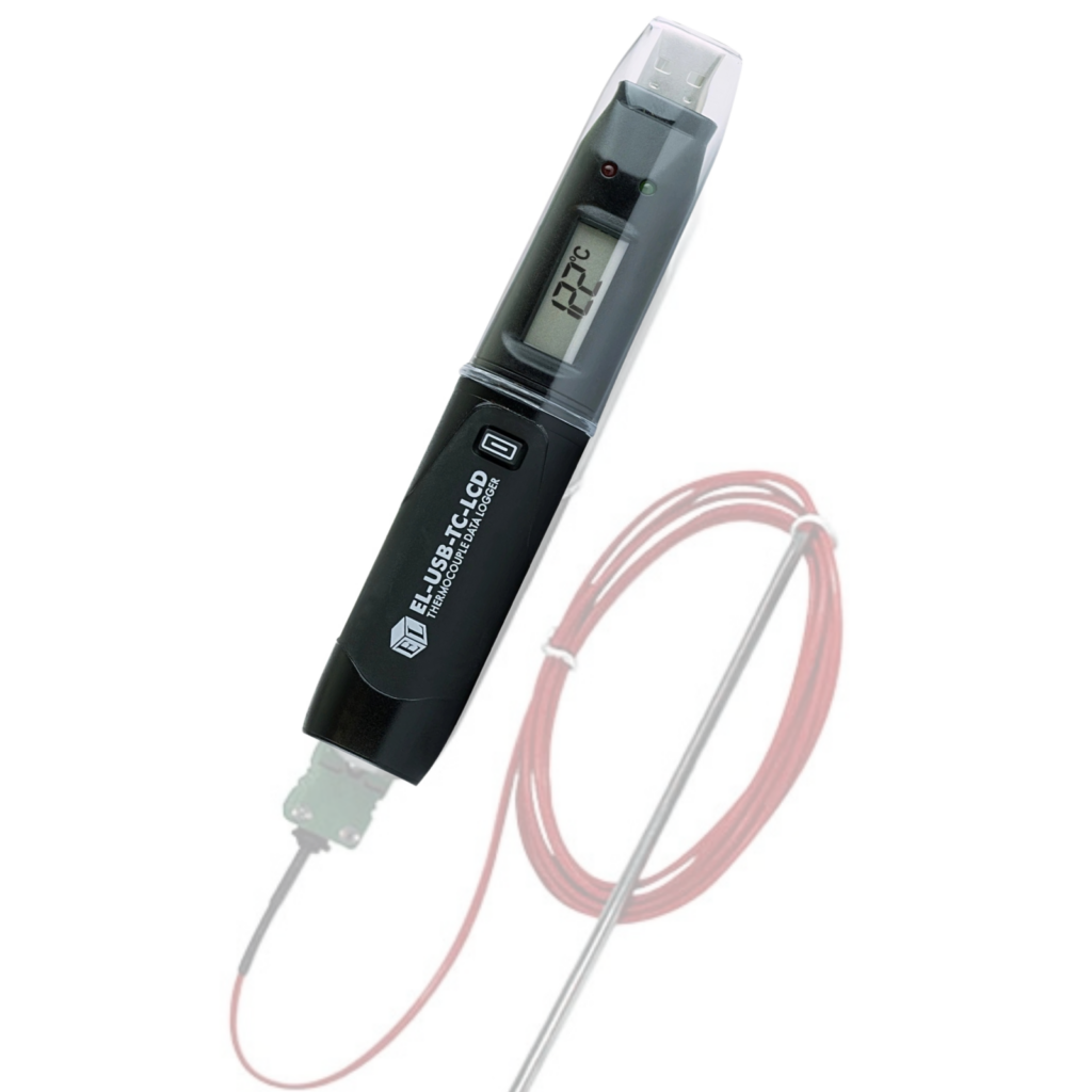 USB温度データロガー EL-USB-TC-LCD (熱電対センサー付)【Lascar】