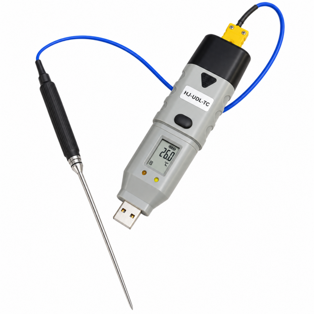 USB温度センサー(K熱電対)データロガー温度計HJ-UDL-TC