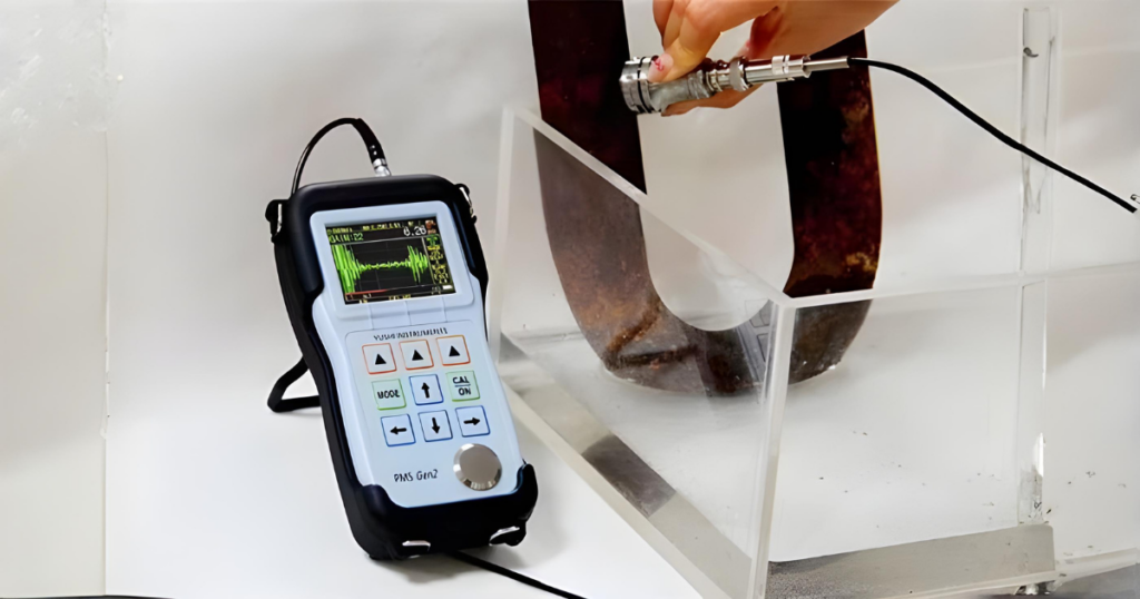 超音波厚さ計PM5 GEN3でパイプの肉厚測定事例