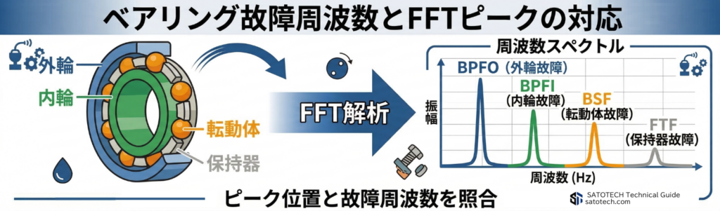 ベアリング故障周波数とFFT解析