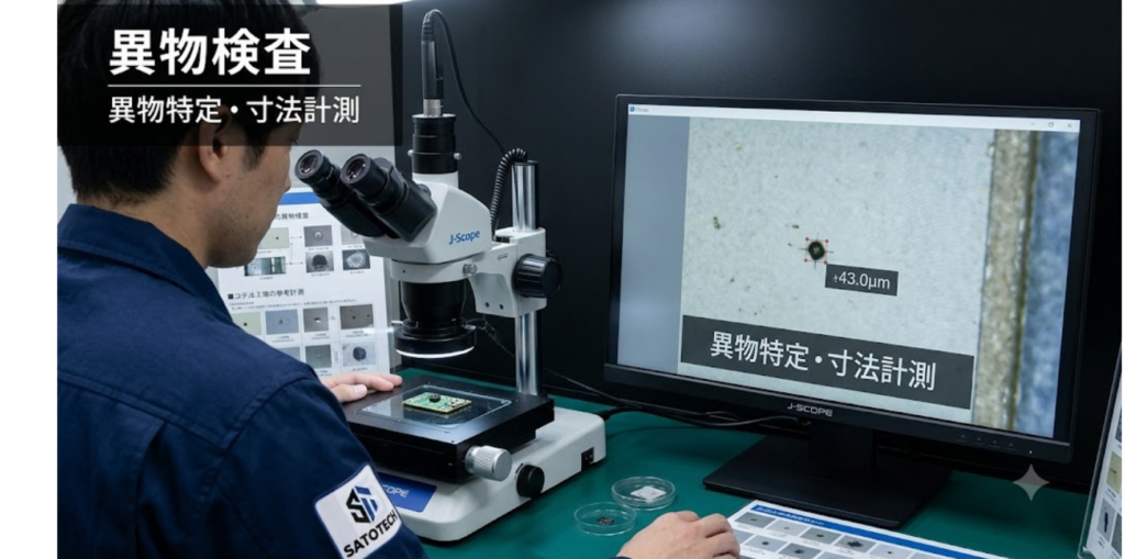 異物検査用マイクロスコープ